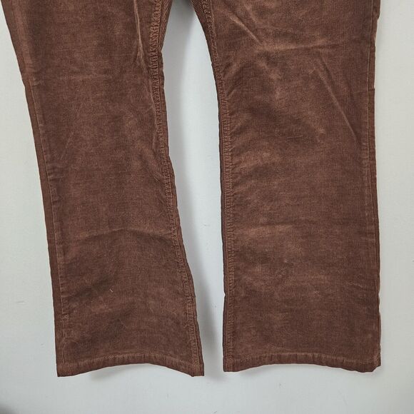 NWT GAP Women's Brown Corduroy 70s Flare High Rise Jeans Size 35/20R MSRP $79.95 - Picture 3 of 8